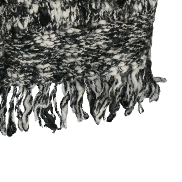 Chicos Sweater Vest Womens Large Wool Blend Black White Lagenlook Boho Cozy - Picture 5 of 10